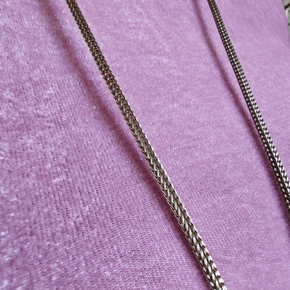 Vintage pale goldtone tassel necklace. - Picture 4 of 9